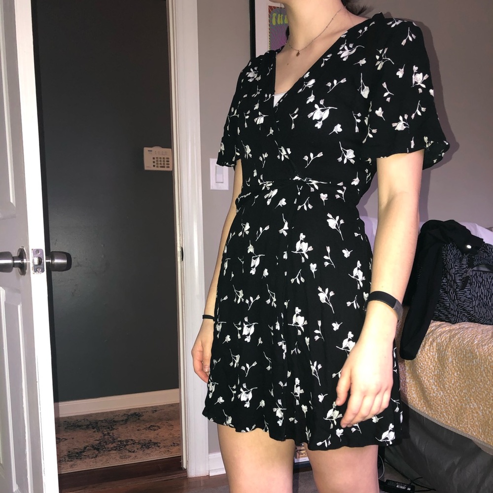 Xhilaration Floral Print Wrap Dress